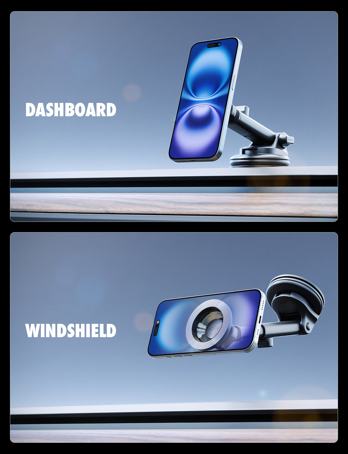 Bracketron MagAlign Pro Extend Window, Dash & Vent Mount