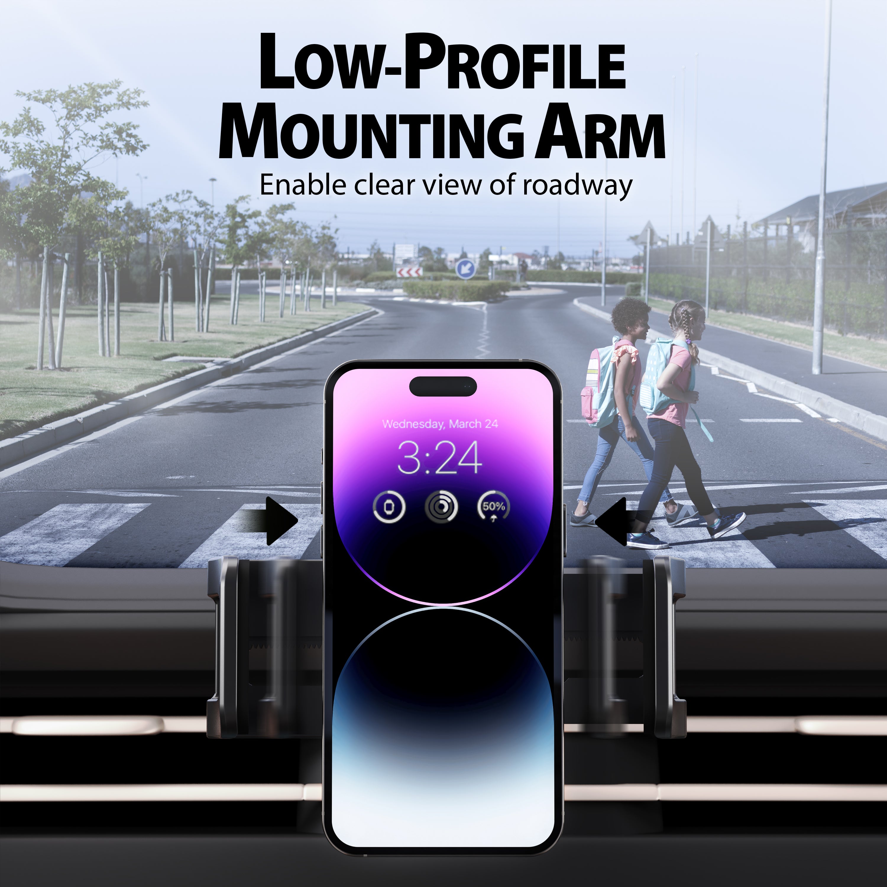 Bracketron TripGrip Wave Low-Profile Dash Mount