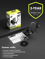 Bracketron TripGrip 2.0 Car Phone Holder – Dashboard & Windshield Mount with Telescopic Arm