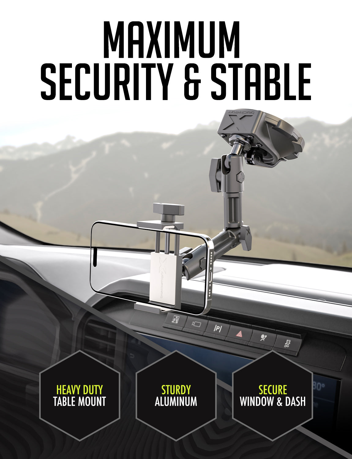 Bracketron X Heavy Duty Aluminum Cell Phone Dock PRO