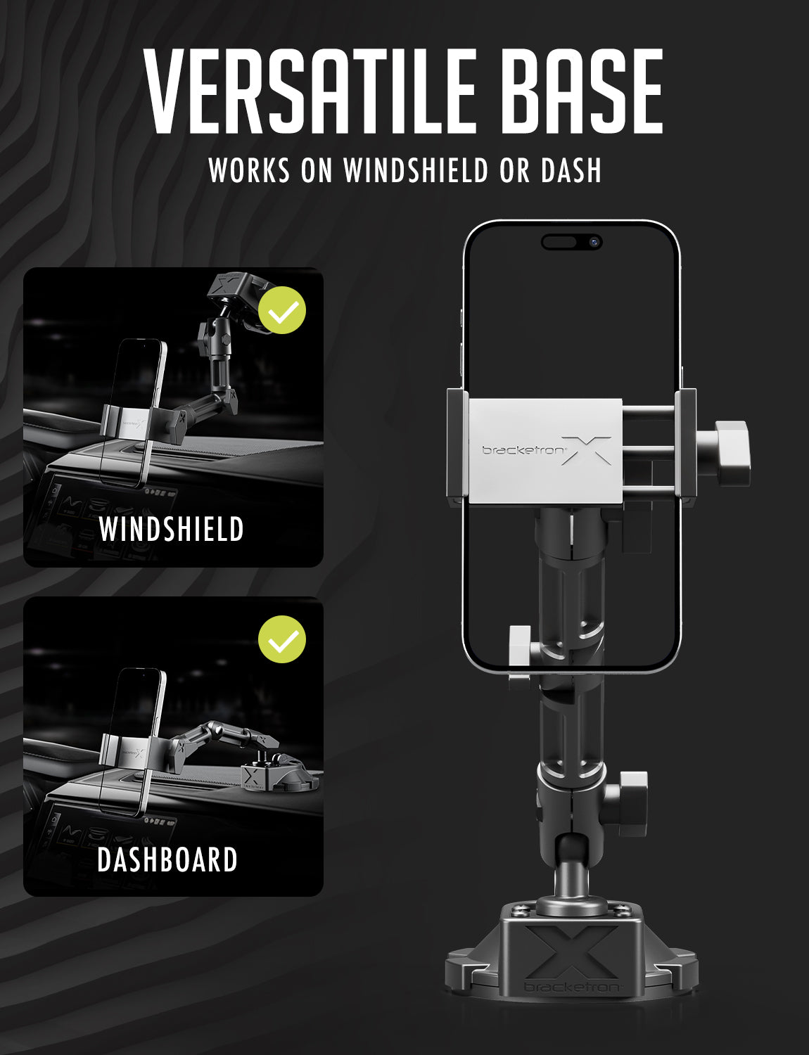 Bracketron X Heavy Duty Aluminum Cell Phone Dock PRO