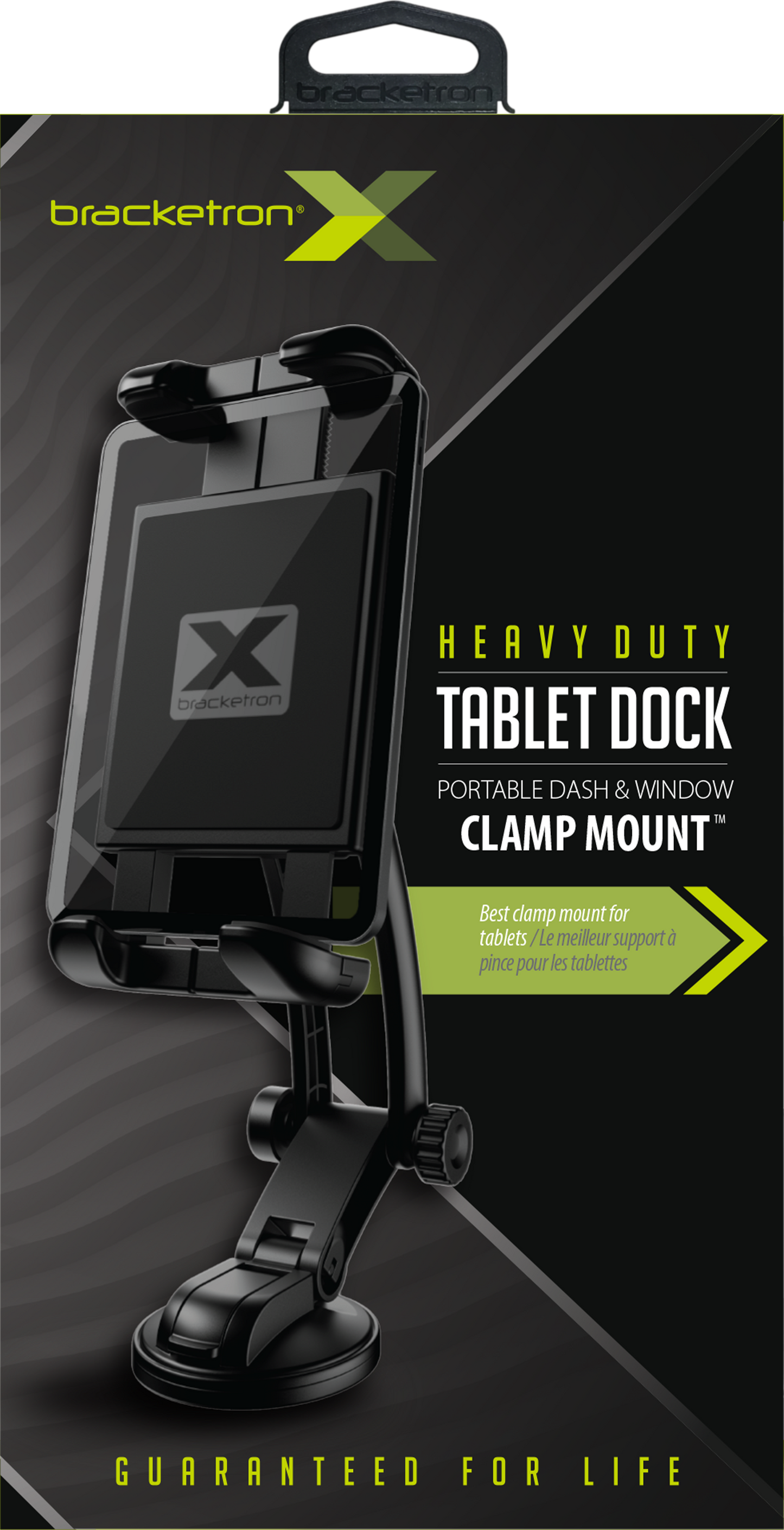 Bracketron X Heavy Duty Tablet Dock - Portable Dash & Window Clamp