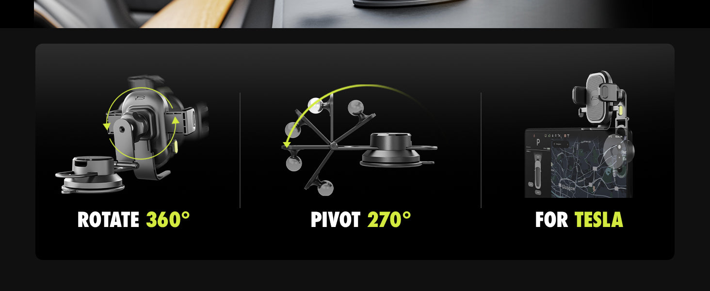 Bracketron OneClick Pivot Phone Mount desktop feature image 5