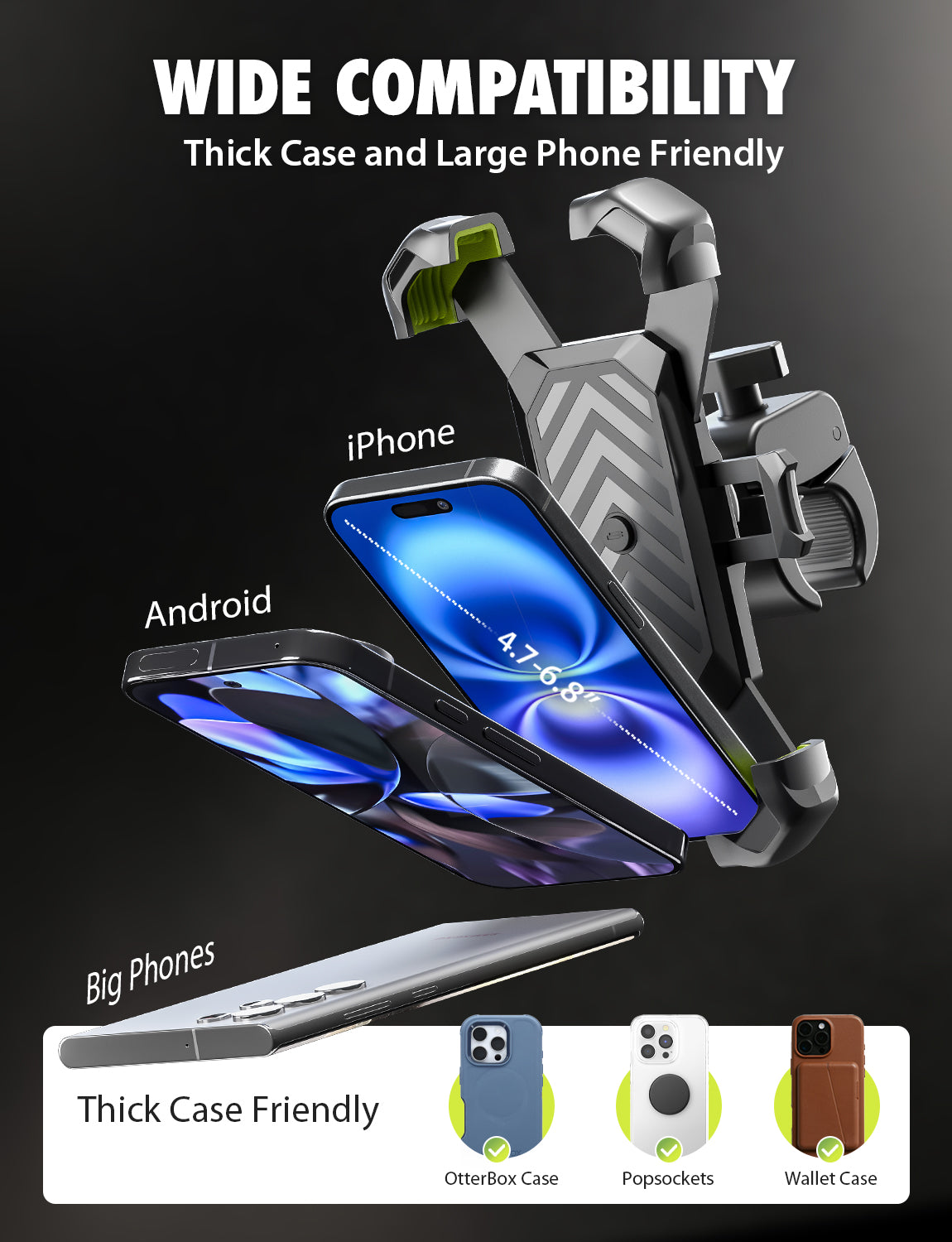 Bracketron HD X-LOCK Handlebar Phone Mount