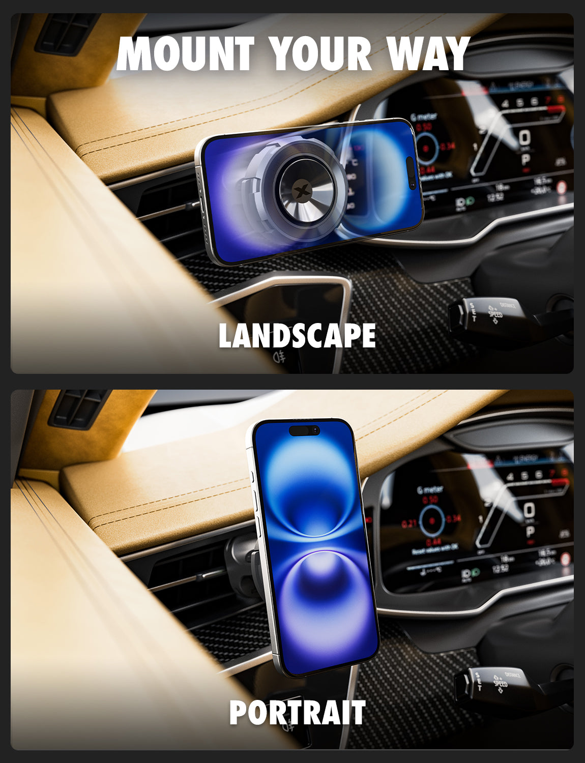 Bracketron MagAlign Max Magnetic MagSafe Car Vent Phone Mount