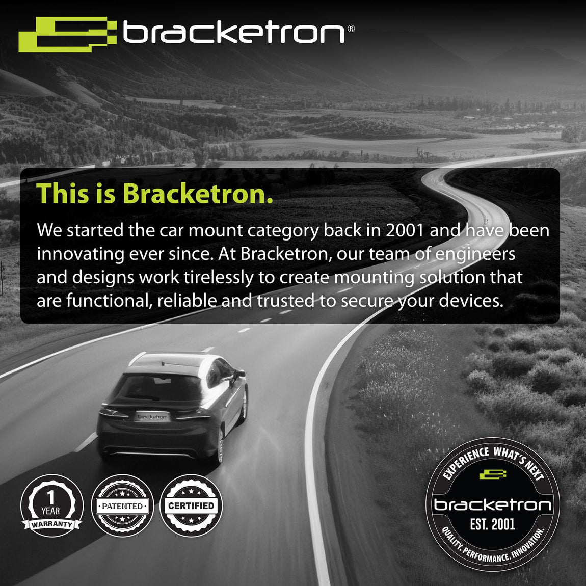 Bracketron PwrUp MagAlign Wireless Car Charger Mount – 15W MagSafe Dash, Window & Vent
