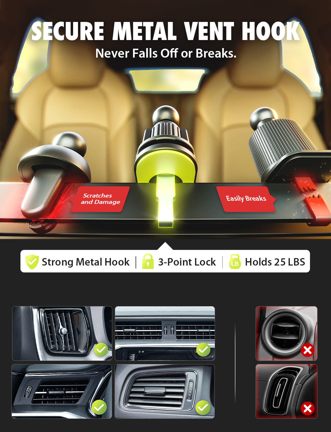 Bracketron PwrUp MagAlign Extend Car Cell Phone Mount