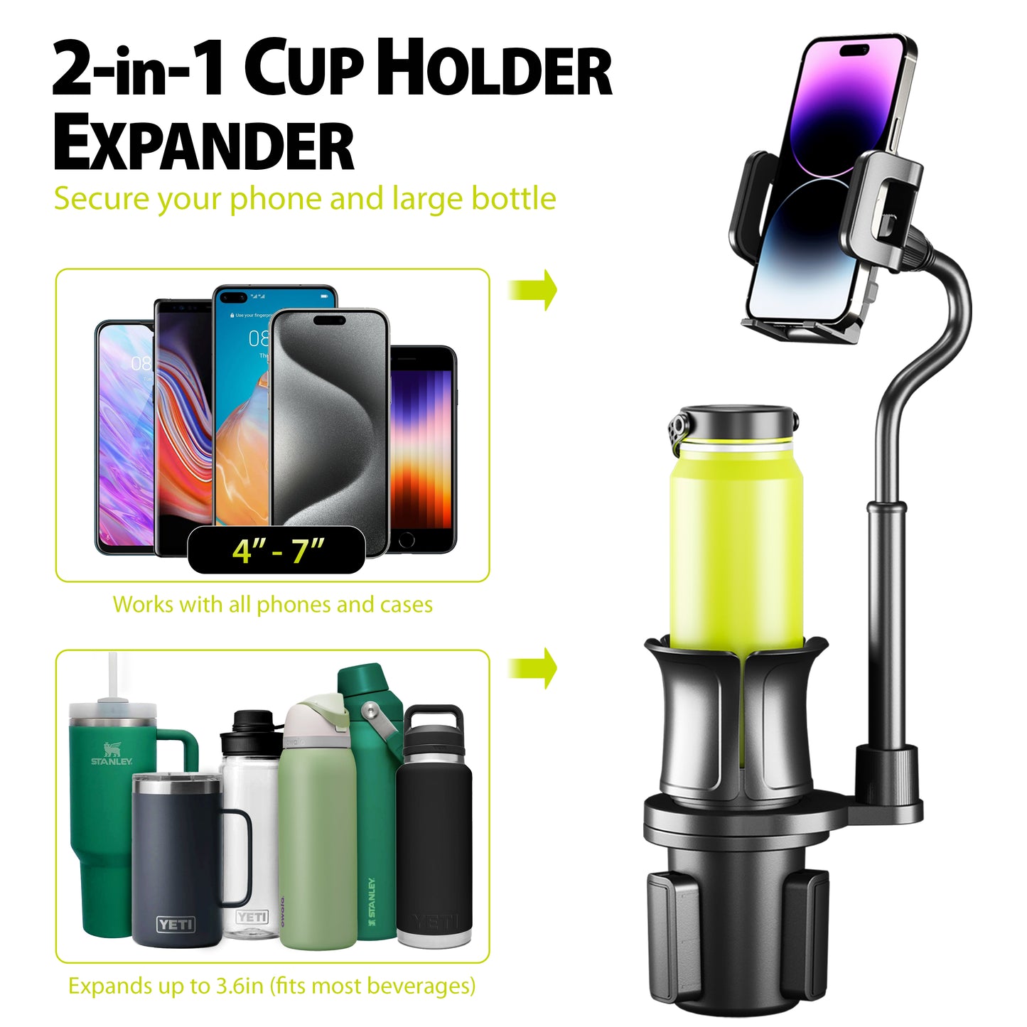 Bracketron TripGrip 1.0 Phone Mount & Cup Holder Expander