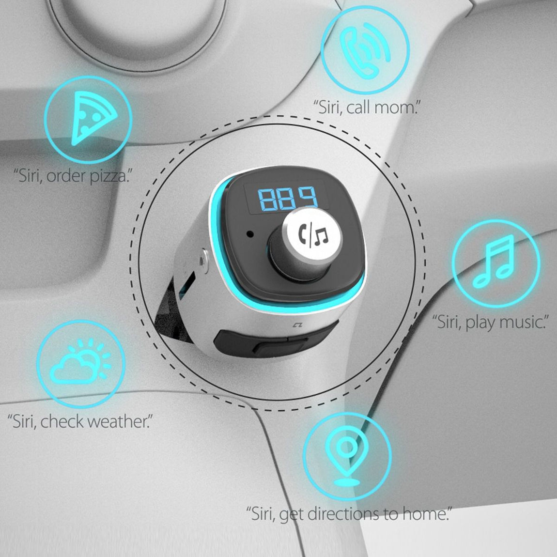 Bracketron Roadtripper VOICE Car Audio Bluetooth FM