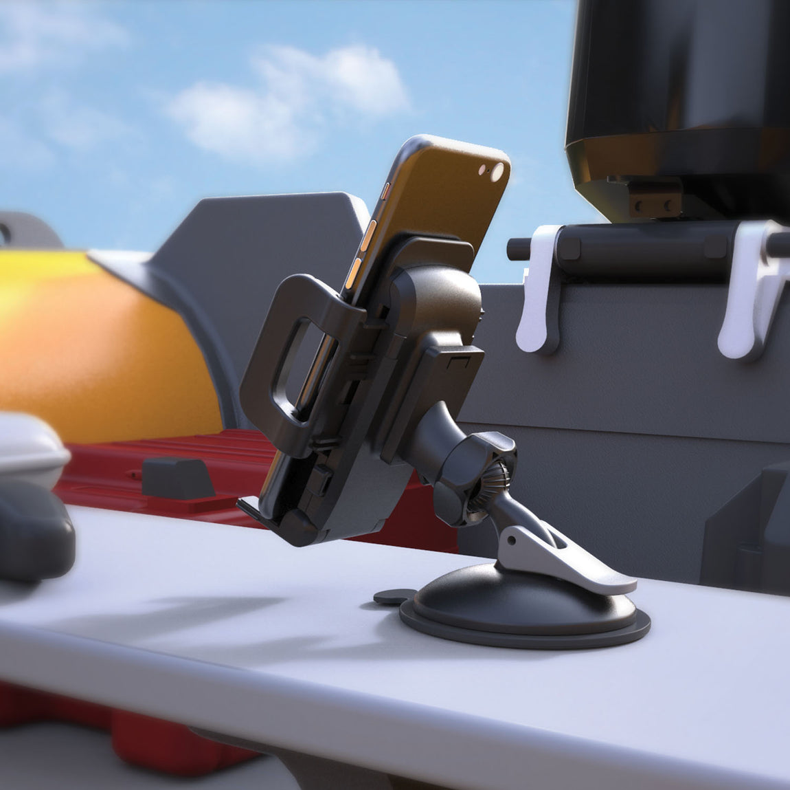 Bracketron Griplox Waterproof Suction Boat Mount Phone Holder