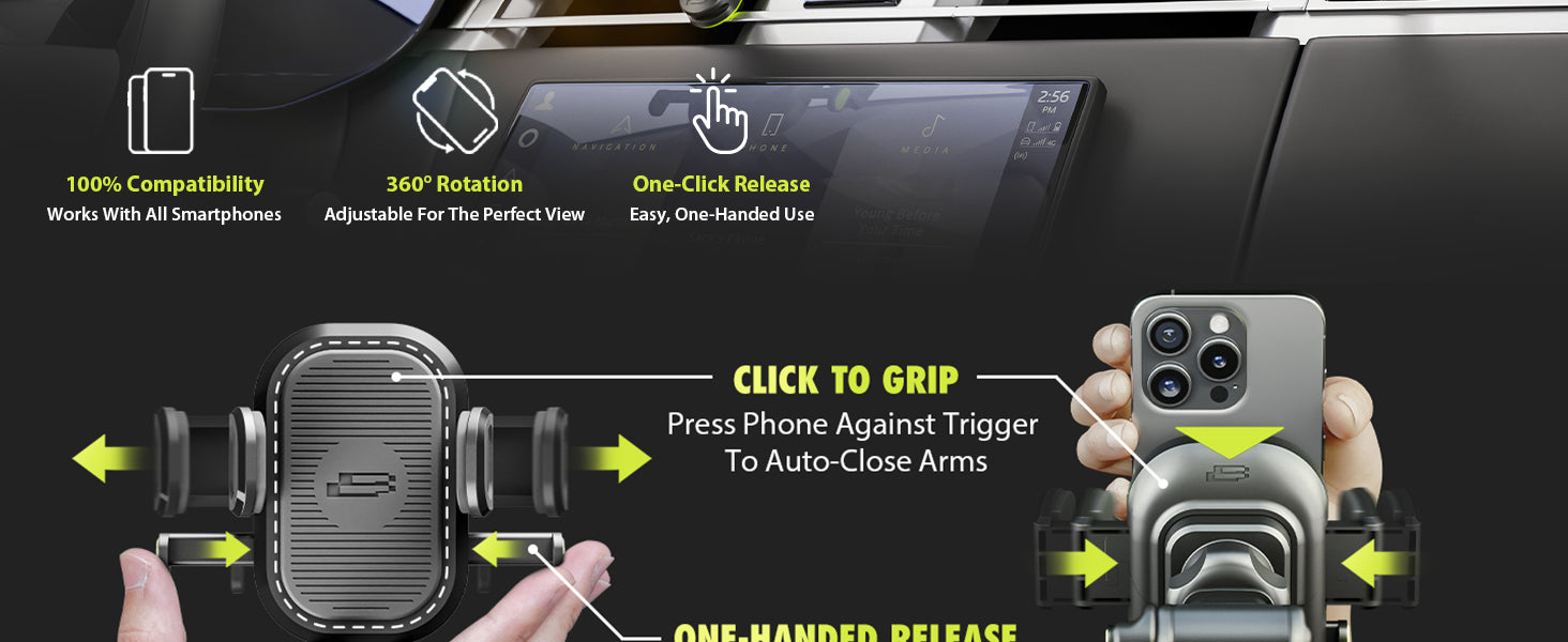 Bracketron TripGrip 2.0 Flex Window & Vent Mount desktop feature image 2