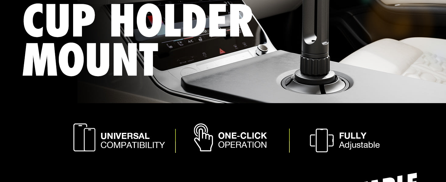 Bracketron OneClick Cup Holder Mount desktop feature image 2