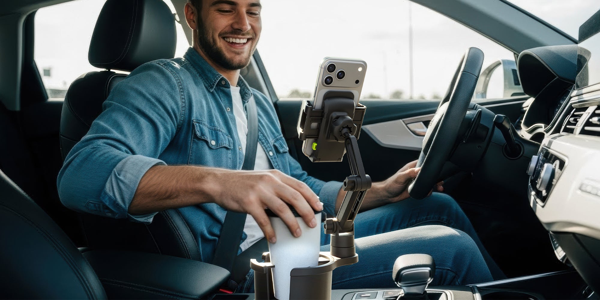 Bracketron TripGrip 1.0 XL Phone Mount w/Cupholder