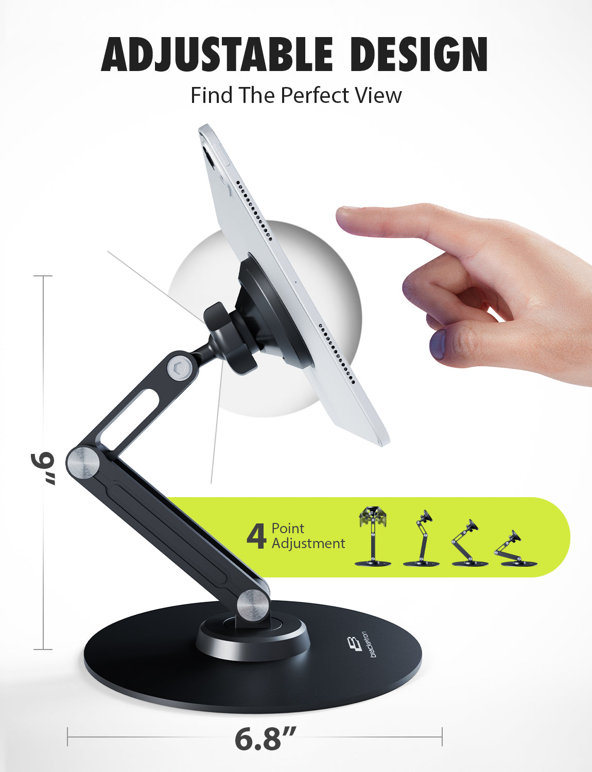 Bracketron MagAlign PRO Magnetic Suction Tablet Stand