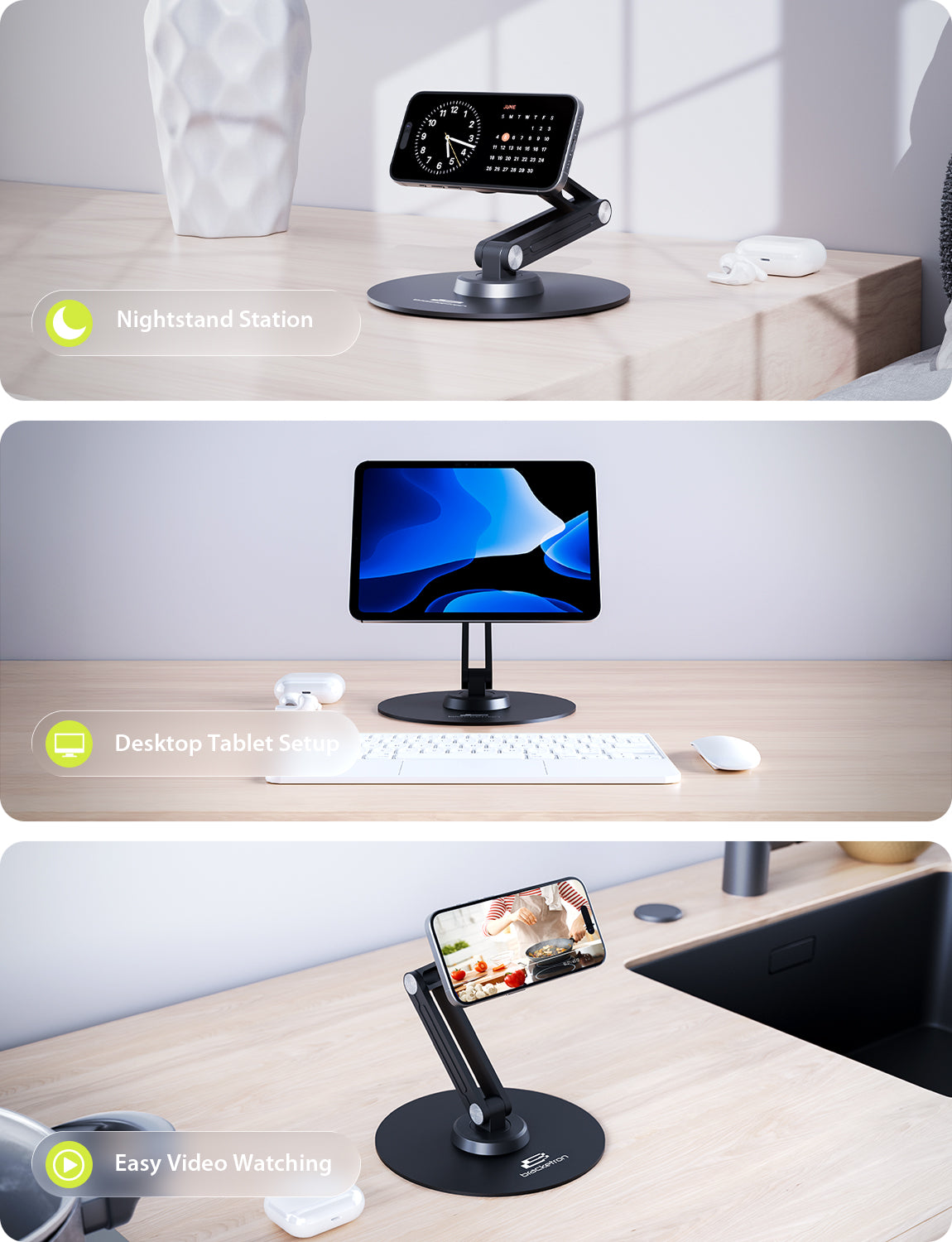 Bracketron MagAlign PRO Magnetic Suction Tablet Stand