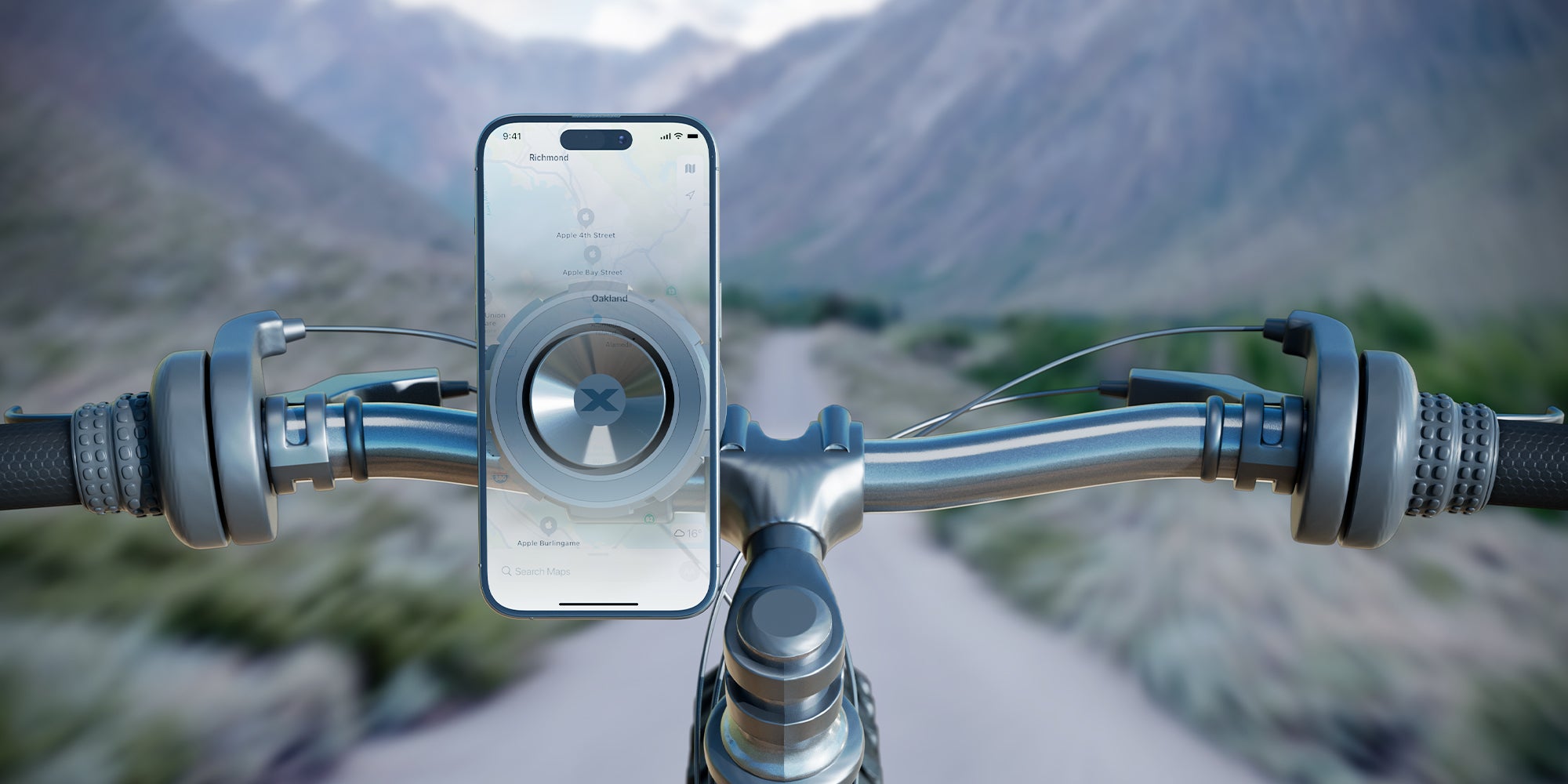 Bracketron MagAlign MAX  Magnetic Suction Handle Bar Mount