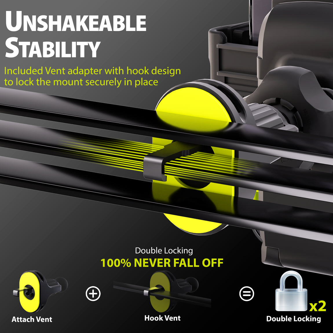 Bracketron TripGrip 1.0 Window and Vent Mount Combo