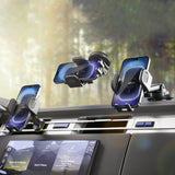 Bracketron PwrUp TripGrip Window, Dash & Vent Mount – 15W Qi Wireless Charging Phone Holder with Telescopic Arm & Temperbond Suction