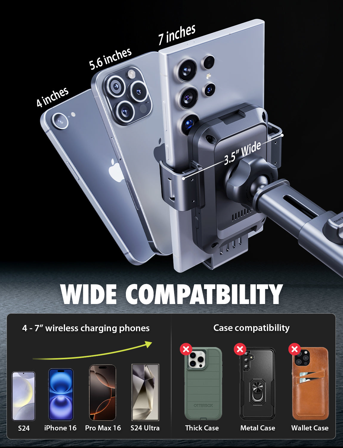 Bracketron PwrUp Automatic Dash/Window/Vent Mount