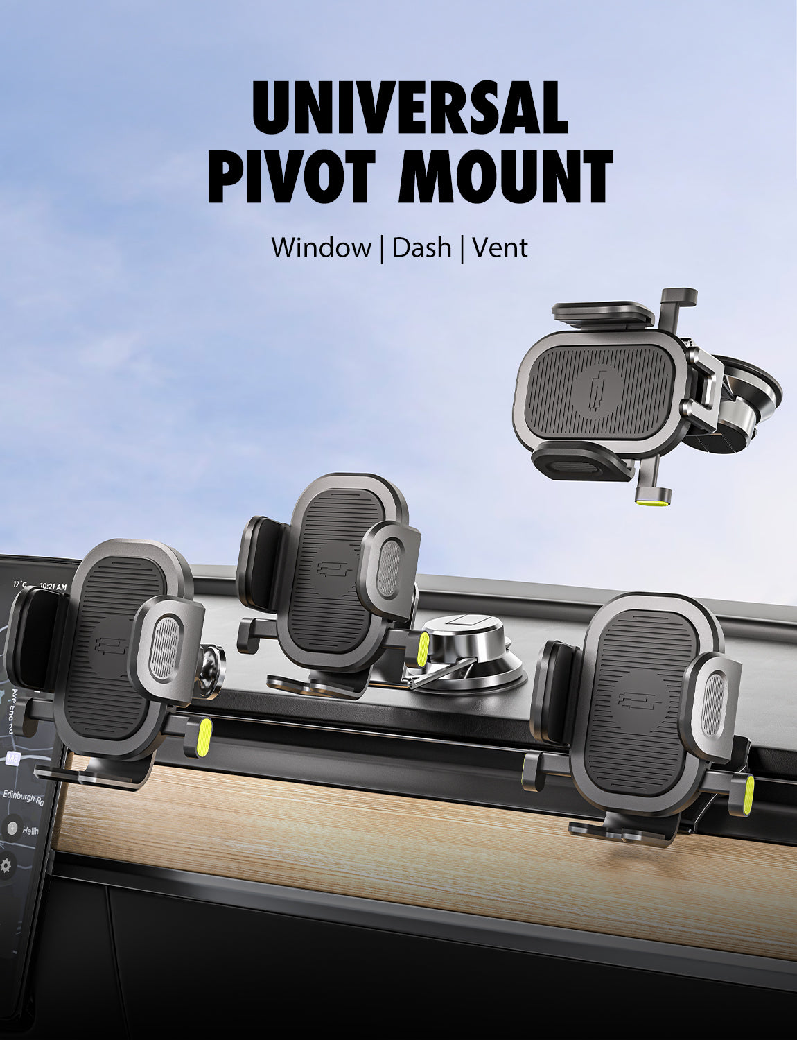 Bracketron OneClick Pivot Phone Mount