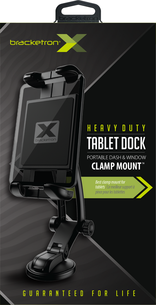 Bracketron X Heavy Duty Tablet Dock - Portable Dash & Window Clamp