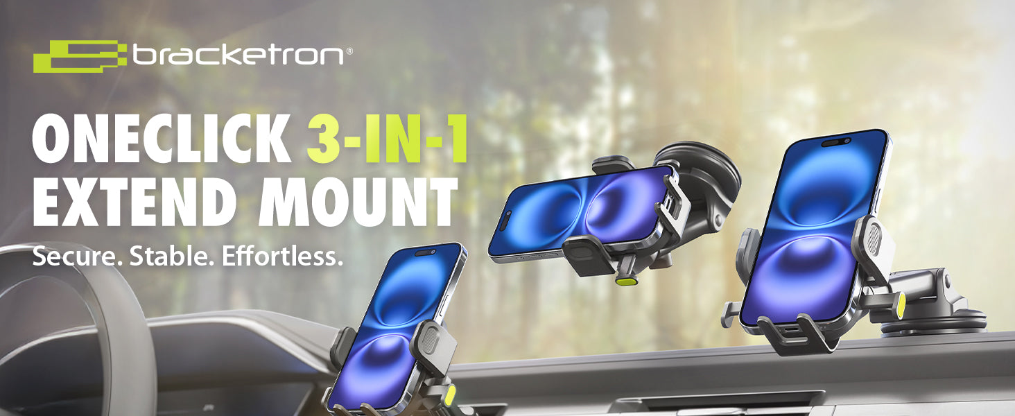 Bracketron OneClick Extend Car Cell Phone Mount desktop feature image 1