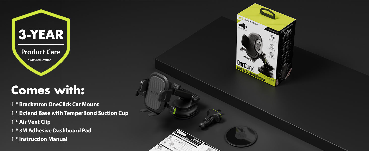 Bracketron OneClick Extend Car Cell Phone Mount desktop feature image 7