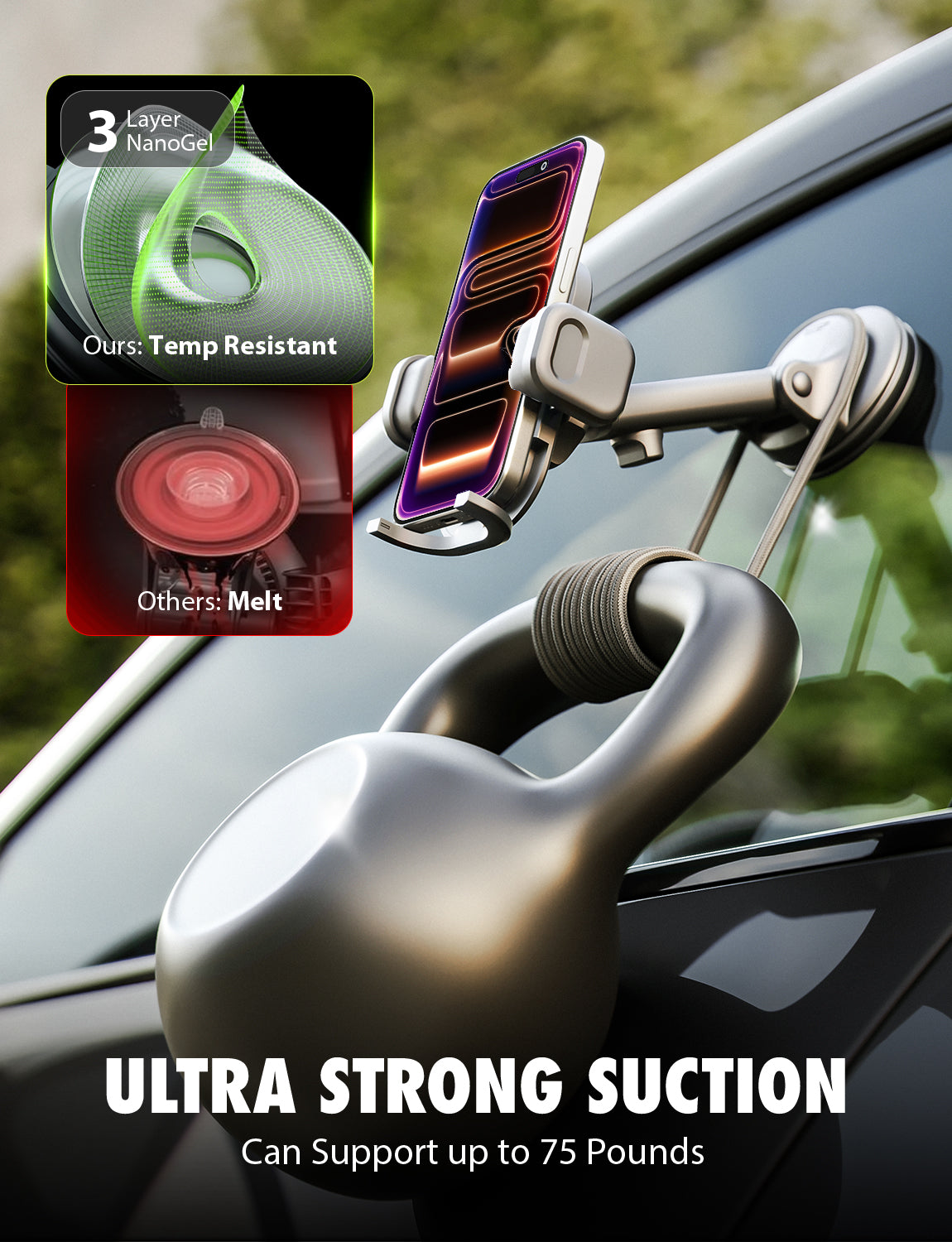 Bracketron TripGrip PRO Extend Window & Dash Mount