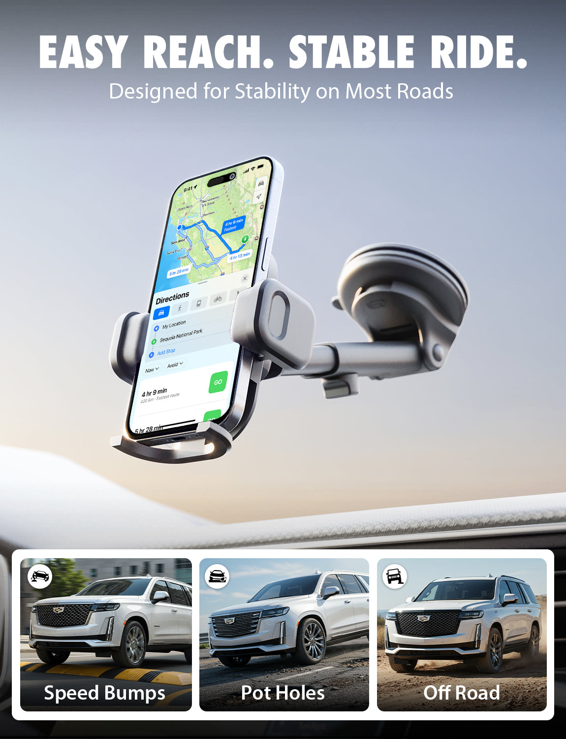 Bracketron TripGrip PRO Extend Window & Dash Mount