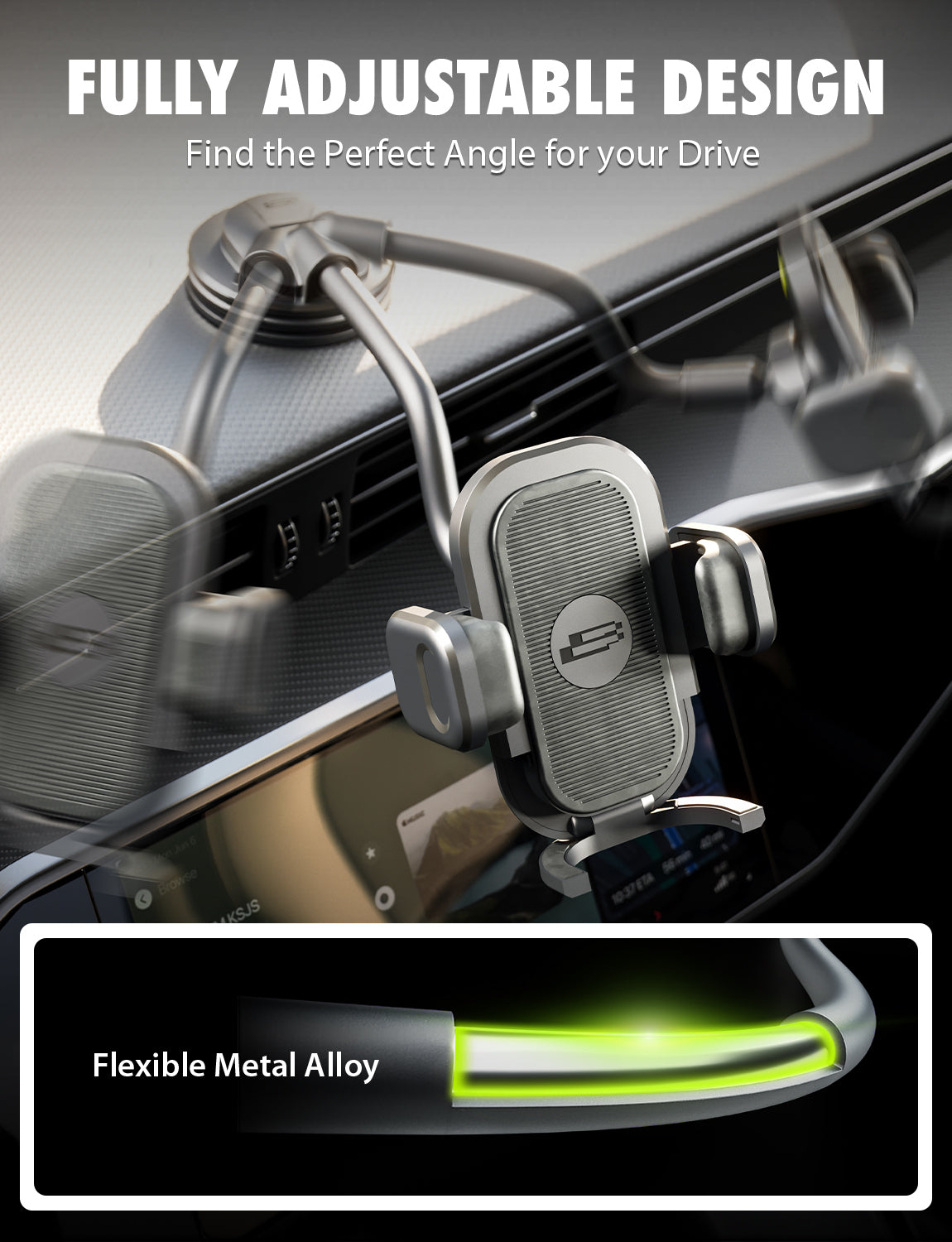 Bracketron TripGrip PRO Flex Window & Dash Mount