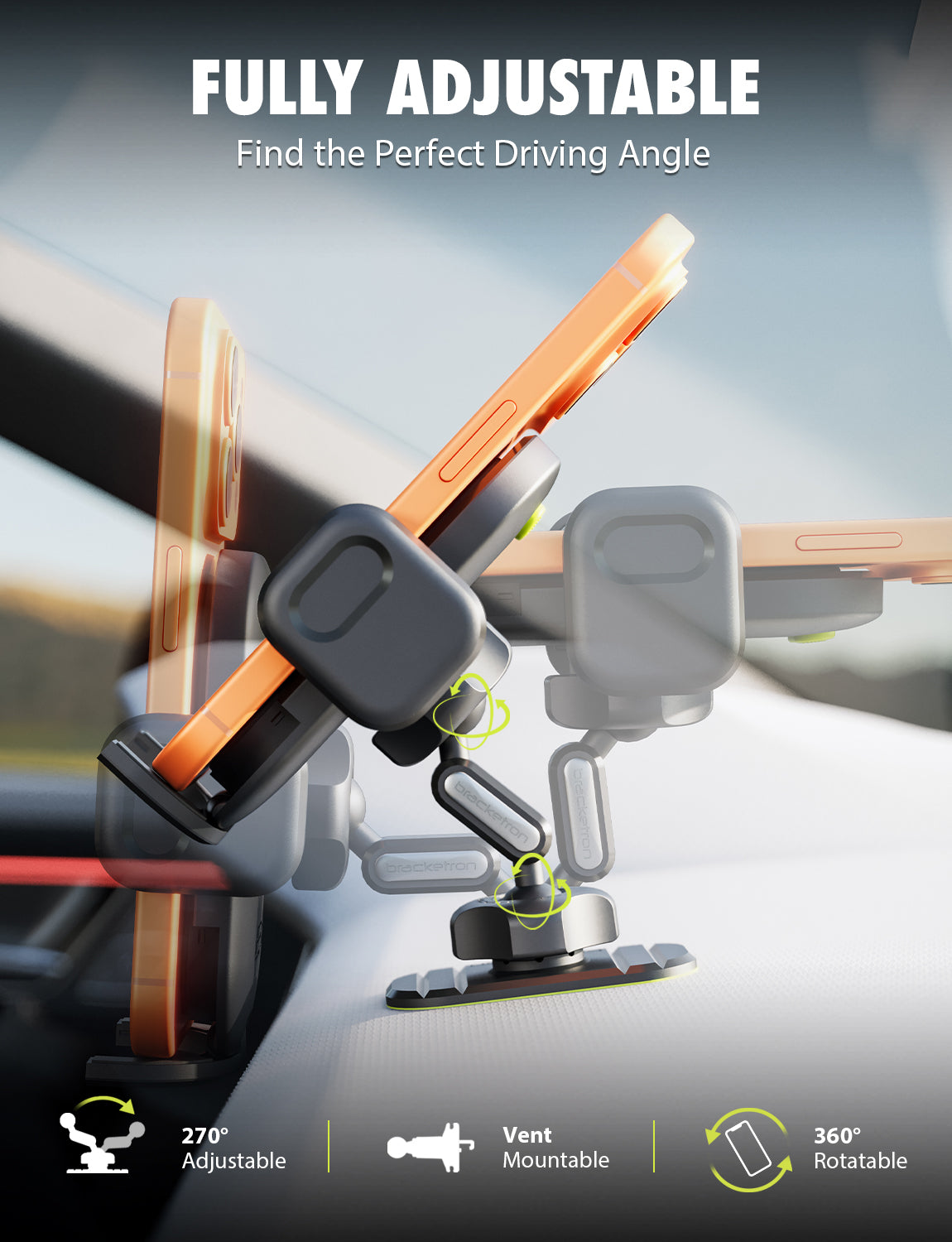 Bracketron TripGrip PRO Vent & Dash Mount