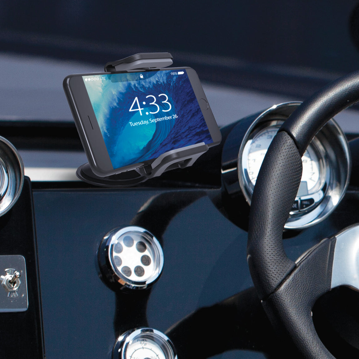 Bracketron Griplox Waterproof Suction Boat Mount Phone Holder