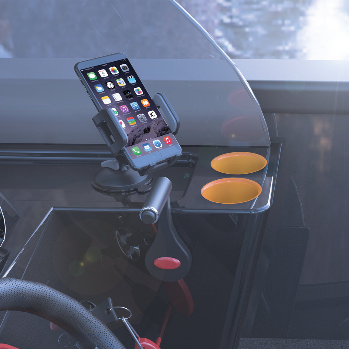 Bracketron Griplox Waterproof Suction Boat Mount Phone Holder