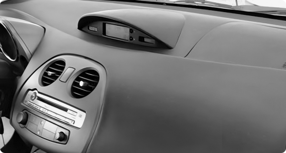 Extreme sloped and curved dashboards