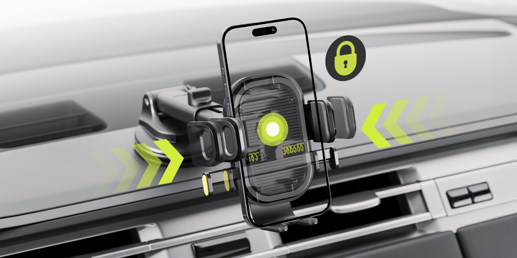 Bracketron OneClick Extend Car Cell Phone Mount