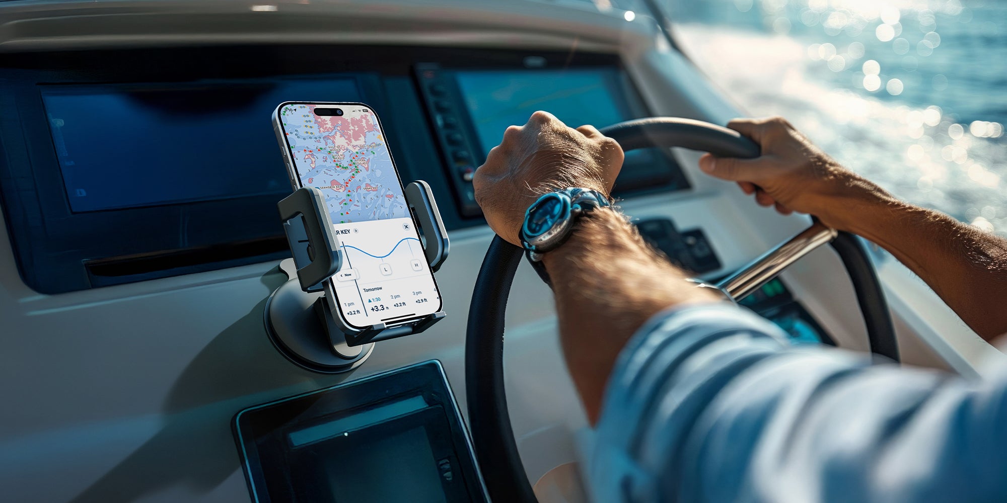 Bracketron Griplox Waterproof Suction Boat Mount Phone Holder